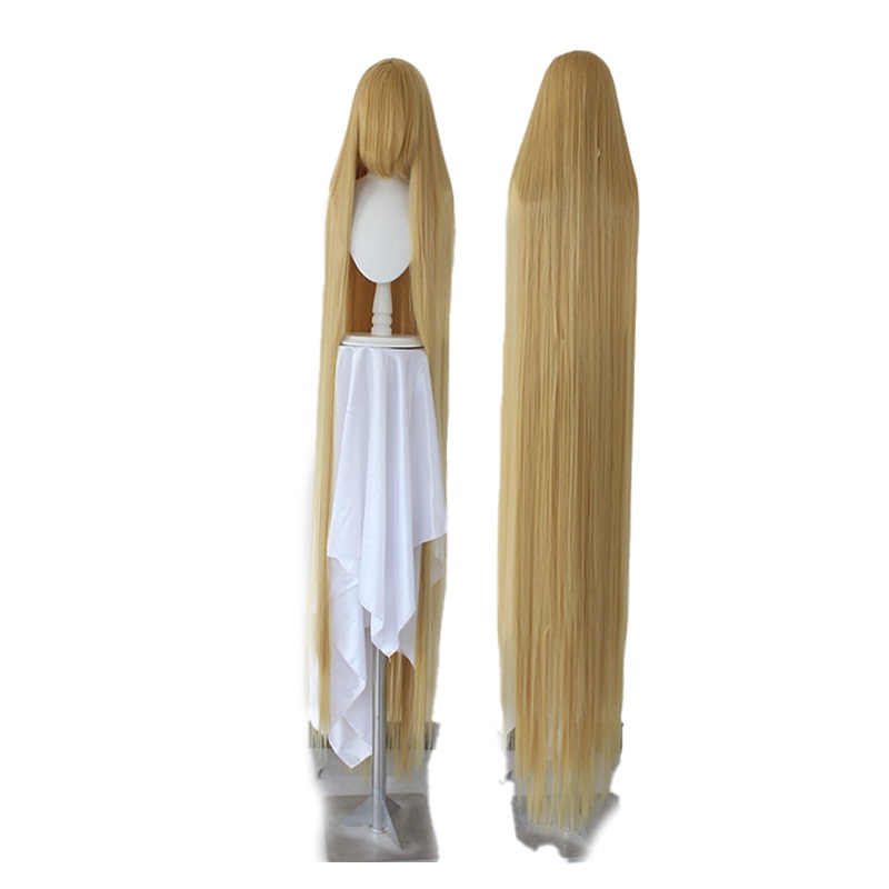 【Fiery】 2m Long Straight Hair Versatile Wig Ancient Style Costume Colorful Cosplay Anime Wig