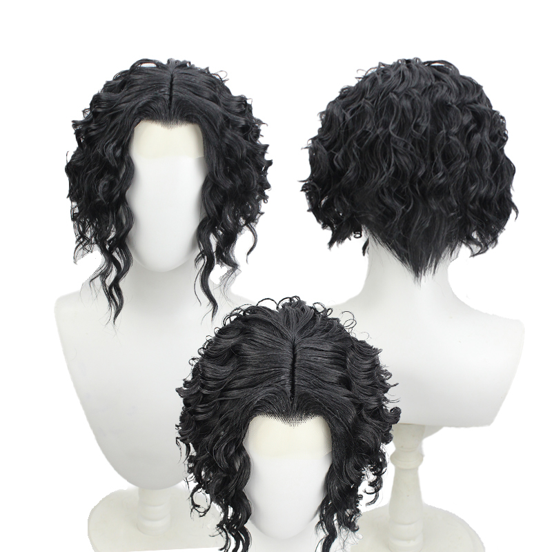 【Fiery】Demon Slayer: Kimetsu No Yaiba - Rengoku Kyoujurou - Hand-Drawn Beauty Tip Bangs, Arc-Shaped Perm, Black Cosplay Short Hair 【Fiery】Demon Slayer: Kimetsu No Yaiba - Rengoku Kyoujurou - Hand-Drawn Beauty Tip Bangs, Arc-Shaped Perm, Black Cosplay Short Hair