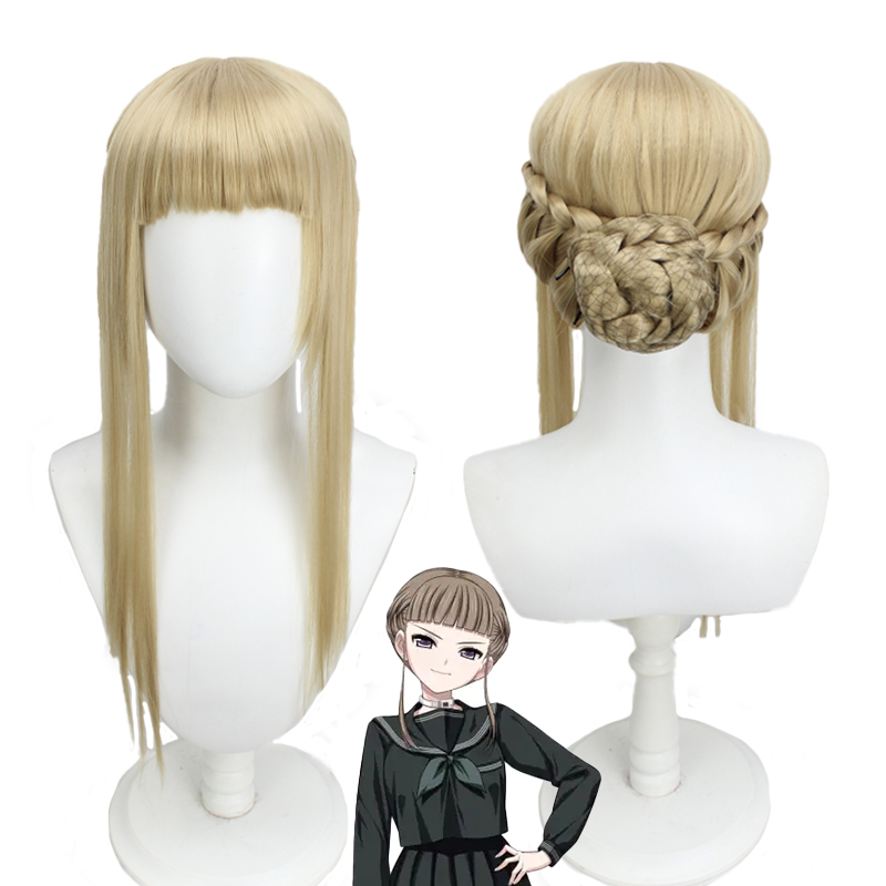 【Fierce Fire】 Game Euphoria Cosplay Real Handmade Braided Bun Style Anime Wig 【Fierce Fire】 Game Euphoria Cosplay Real Handmade Braided Bun Style Anime Wig