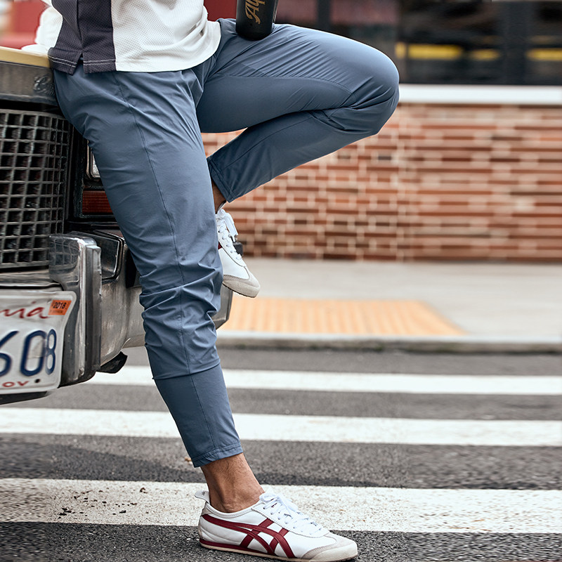 AlphaGym Ultra Slim Speed Dry 90% Pants Men Summer Light Bullet Perspiration Quick Dry Tightness Cord Movement Fitness Pants