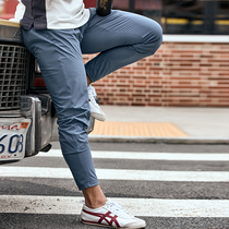 AlphaGym ultra-thin quick-drying ankle-length pants mens summer flick perspiration quick-drying elastic rope sports fitness pants