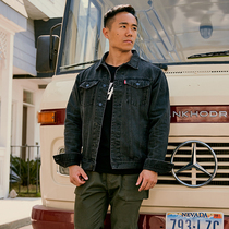 AlphaGym fitness denim jacket spring European and American fashion musculature male hardcore capsized casual denim jacket