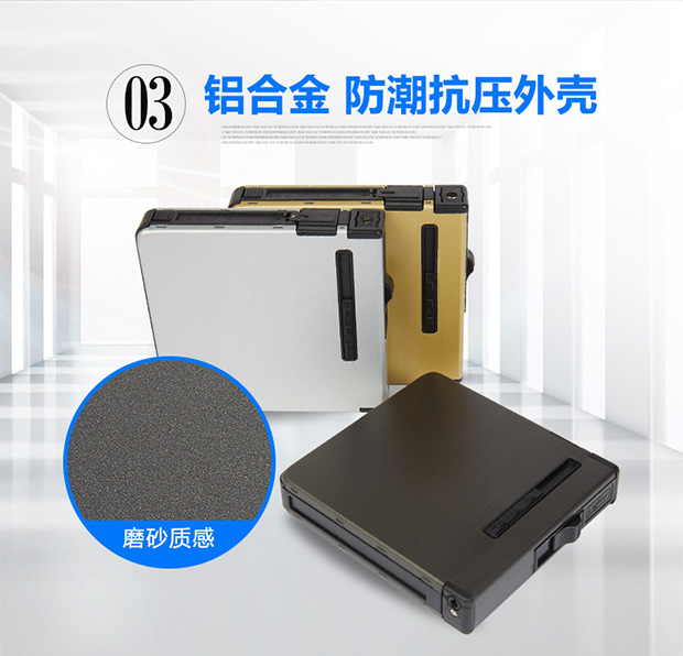 Bật lửa tích hợp bao thuốc lá 20 gậy cầm tay tự động cá tính sáng tạo siêu mỏng hợp kim nhôm thuốc lá nam - Bật lửa bật lửa đẹp giá rẻ