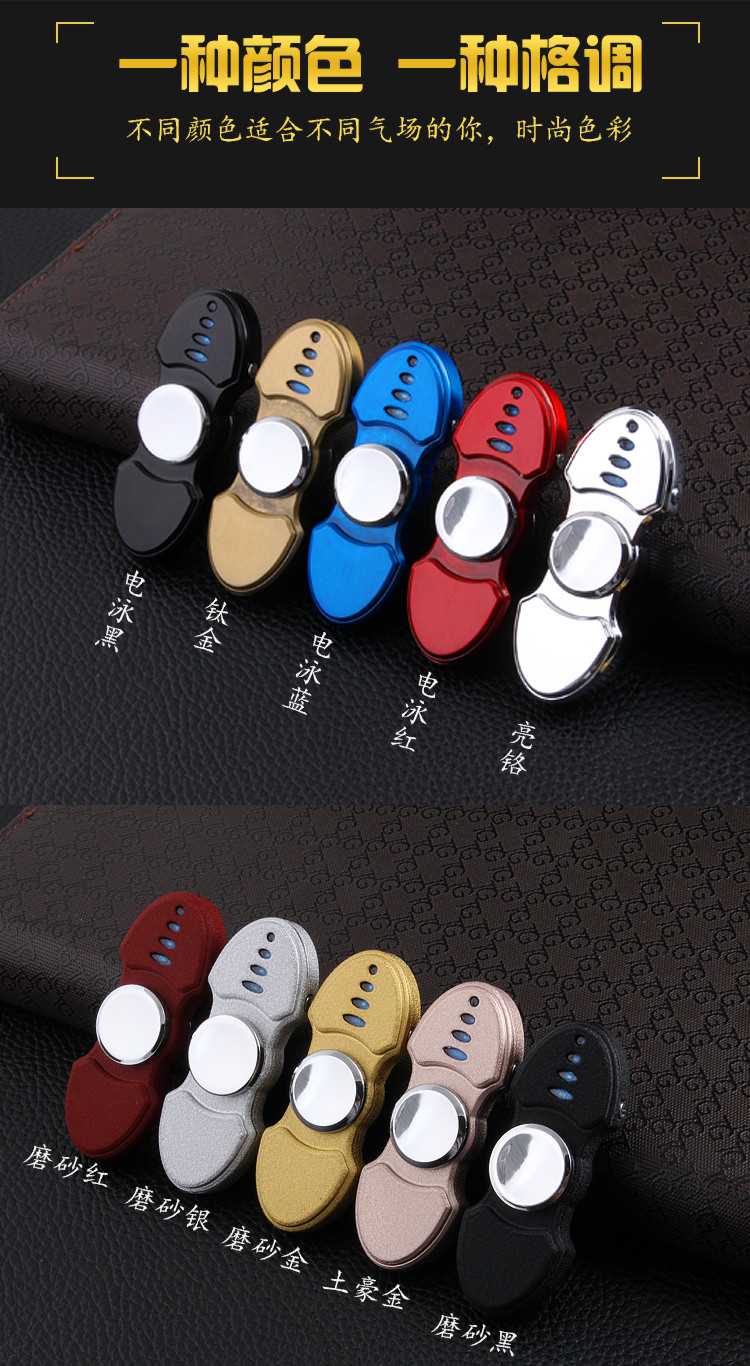 Glowing ngón tay con quay hồi chuyển nhẹ hơn đầy màu sắc sáng sạc USB xoay thuốc lá điện tử nhẹ hơn để gửi bạn trai