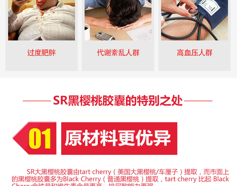Mỹ Đen Cherry Viên nang cô đặc Gouty Ling Viên nang Axit uric thấp khớp Nhập khẩu Axit Gout chính hãng Sản phẩm sức khỏe - Thức ăn bổ sung dinh dưỡng thuốc thực phẩm chức năng