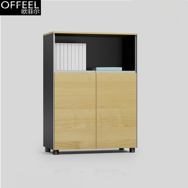 Nanjing office furniture wooden file cabinet side cabinet board type file cabinet tea cabinet with lock low cabinet locker