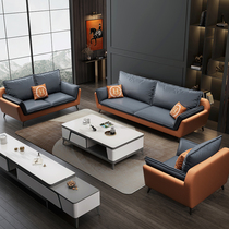 Italian minimalist technology cloth sofa post-modern simple living room size 123 people light luxury furniture combination