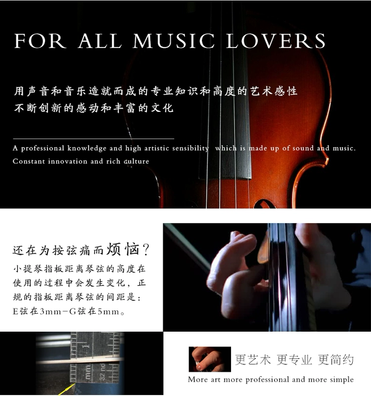 Handmade violin mẫu hổ kiểm tra gỗ chơi solo trẻ em người lớn guitar nhạc cụ phương Tây trống đoàn đội