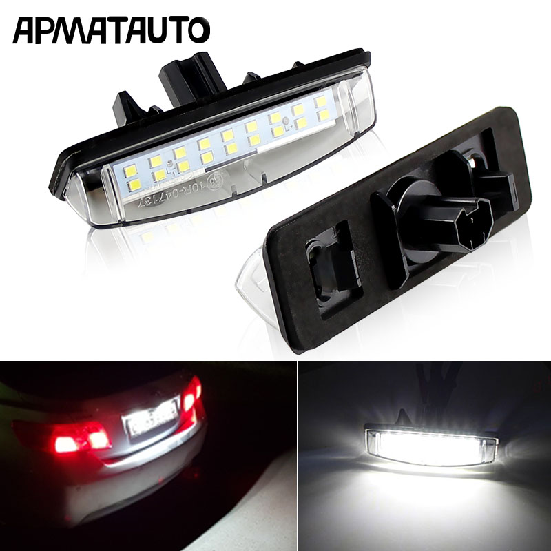 Suitable for ToyotaCAMRY Aurion Prius car LED license plate light assembly rear license plate light modification