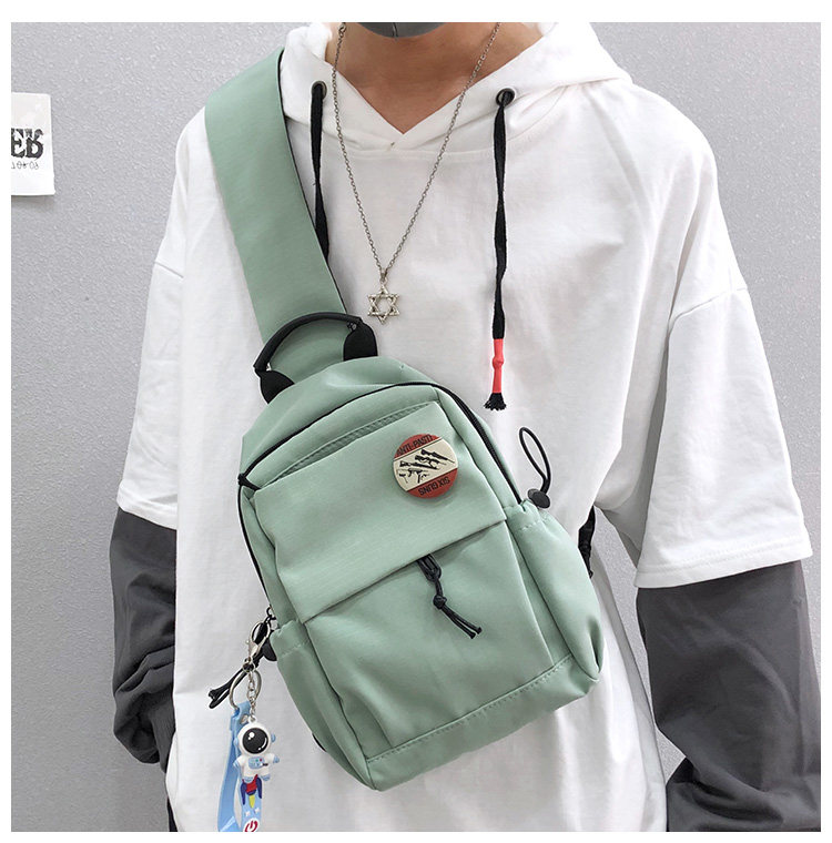New Chest Bag Men Tide Signs Day Ensemble Casual Minimalist cablebag Men's small Shoulder Bag Sports single shoulder bag Men's wave cool