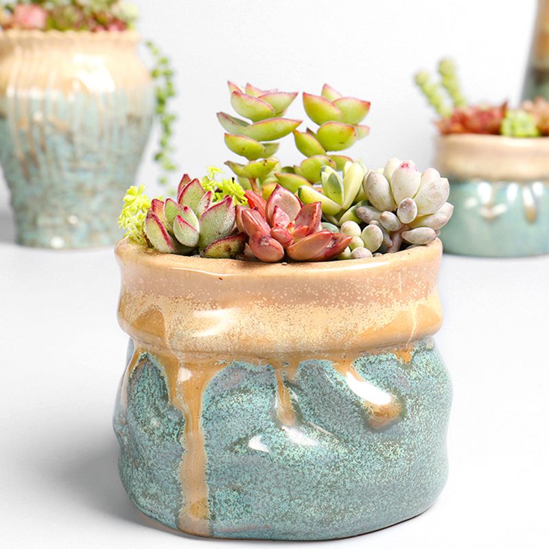 Creative move girl heart northern wind restoring ancient ways is green, cuhk small lovely fleshy flowerpot ceramic wholesale basis