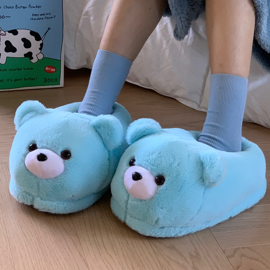 网红冬季2024可爱时尚棉拖鞋男女居家室内包跟保暖情侣踩屎感防滑