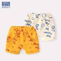 Baby Shorts Pure Cotton Female Newborn Big Fart Pants Summer Slim Fit Kharen Pants Baby Summer Clothing Large Pp Pants Man