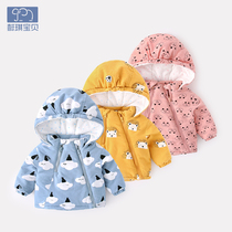 Baby coat male cotton 6 newborn cotton padded coat thick warm coat 3 months female baby winter dress child cotton suit