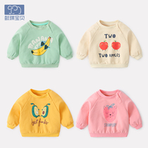 Baby Long Sleeve Blouse Spring Autumn Female baby clothes Fall foreign air jacket Men 0 1 year old baby Wei clothing autumn clothing
