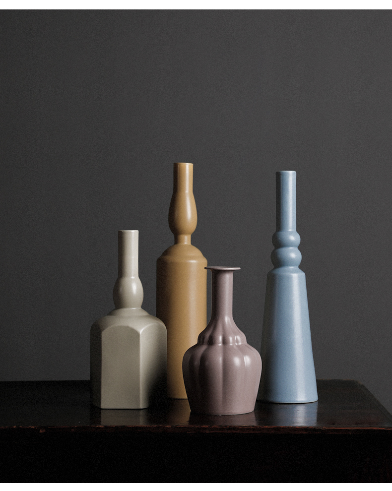 Morandi fastens the Nordic ins manual furnishing articles creative ceramic vase in the sitting room porch decoration decoration