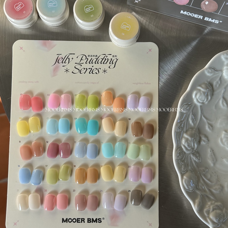 Authentic Authorized Product: Mel Color New Korean Series ins Semi-Transparent Mousse Jelly Series Baby Gel