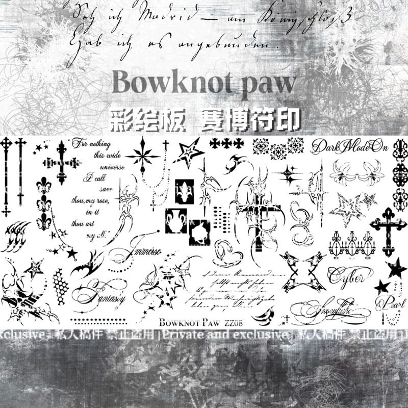 【In Stock, Authentic and Authorized】Zhuozhuo December New Collection Painted Nail Art Stamping Plate/Steel Plate