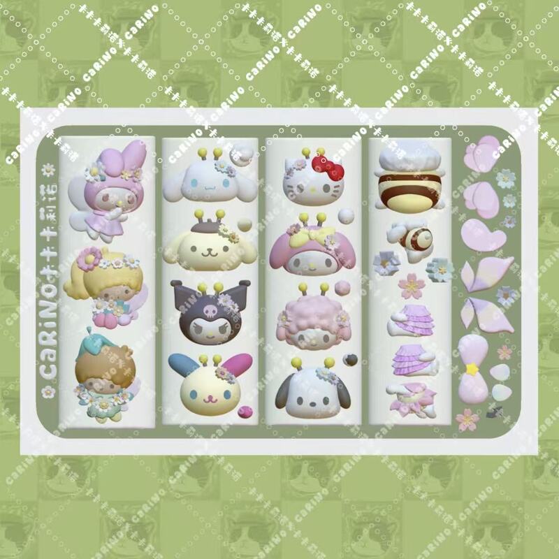 In Stock, Genuine Product with Free Shipping: Kaka Kalino Spring Sanrio Connectable Bee Dress Nail Art Mold