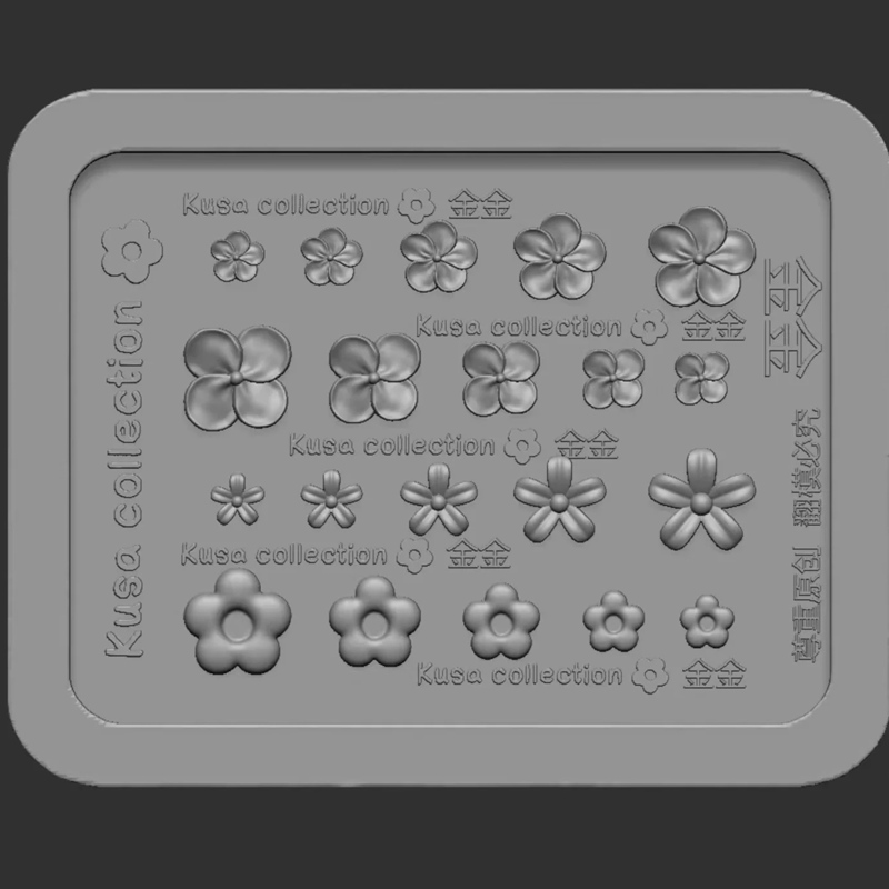 【In Stock, Authentic and Authorized】Kusa* Golden Joint Brand Small Flower Plumeria Acrylic Nail Art Mold 【In Stock, Authentic and Authorized】Kusa* Golden Joint Brand Small Flower Plumeria Acrylic Nail Art Mold