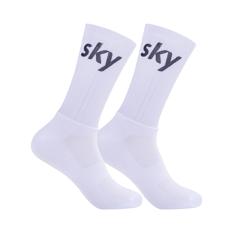 Sky Pneumatic Compression Sports Road Cycling Professional Team Version Tour De France Sports Cycling Socks for Men and Women Mid-Calf