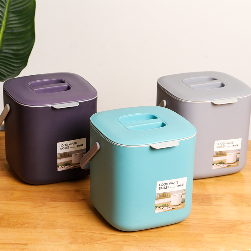 Desktop Trash Can for Home Kitchen, Multifunctional with Lid, Square Wastebasket, Bedside Office-Specific Garbage Bin