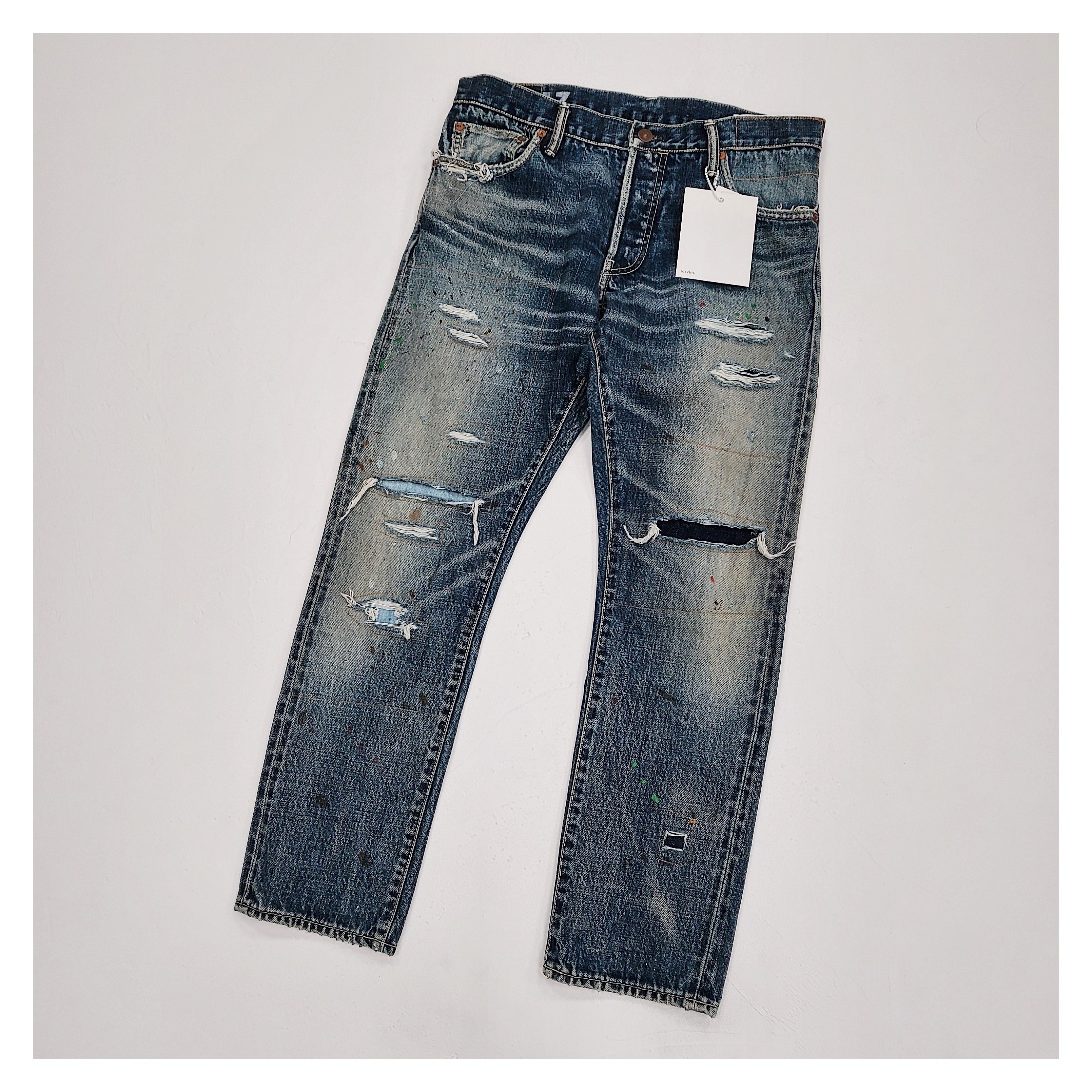 現貨VISVIM 19SS SOCIAL SCULPTURE 10 DAMAGED-17破壞牛仔褲D17