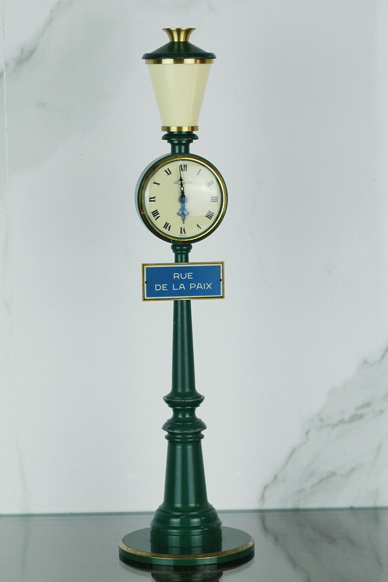 Swiss accumulated clocks Jaeger-LeCoultre-antique clocks Peace Street 8 days light lamppost clock