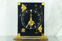 Swiss Jaeger-LeCoultre Clock Jaeger-LeCoultre Switzerland-Antique Clock Golden Bridge Clock 8-day Clock