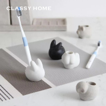 Export modern simple animal sandstone bathroom toothbrush Tooth holder seat Bathroom hotel supplies Creative small fresh