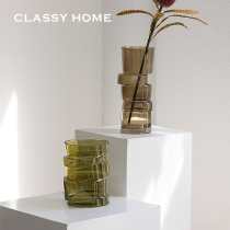 Costa series art glass flower Ware Nordic modern minimalist designer vase model room living room ornaments