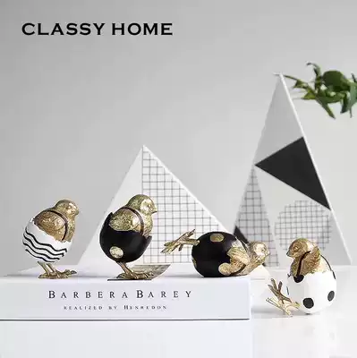 Nordic modern minimalist chicken hand-painted ornaments beautiful French countryside pastoral birthday gifts children's room light luxury