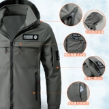 Демисезонная утепленная износостойкая дорожная водонепроницаемая ветрозащитная альпинистская куртка для работы, комплект