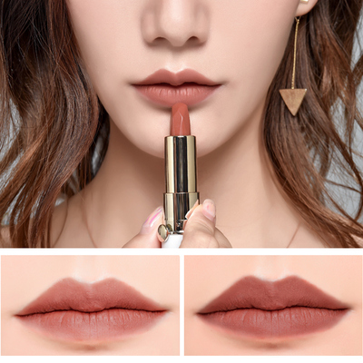 正品雾面哑光口红持久不脱色砖红姨