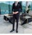 Quần Suit Suit mới của Anh sọc ca rô Business Casual ăn mặc Suit Ba mảnh nam 