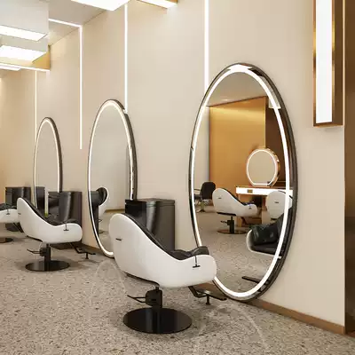 Hair salon mirror net red hair salon hair cutting mirror Hair salon special single-sided hot dyeing can be hung on the wall hair salon mirror