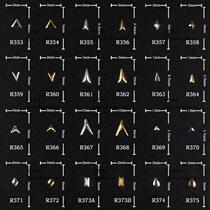 Hot Sell Meryl Accessories Day Ensemble Meicchia Nail Polish Glue Tool Ornament Alloy Decoration Solid Long Triangle R353