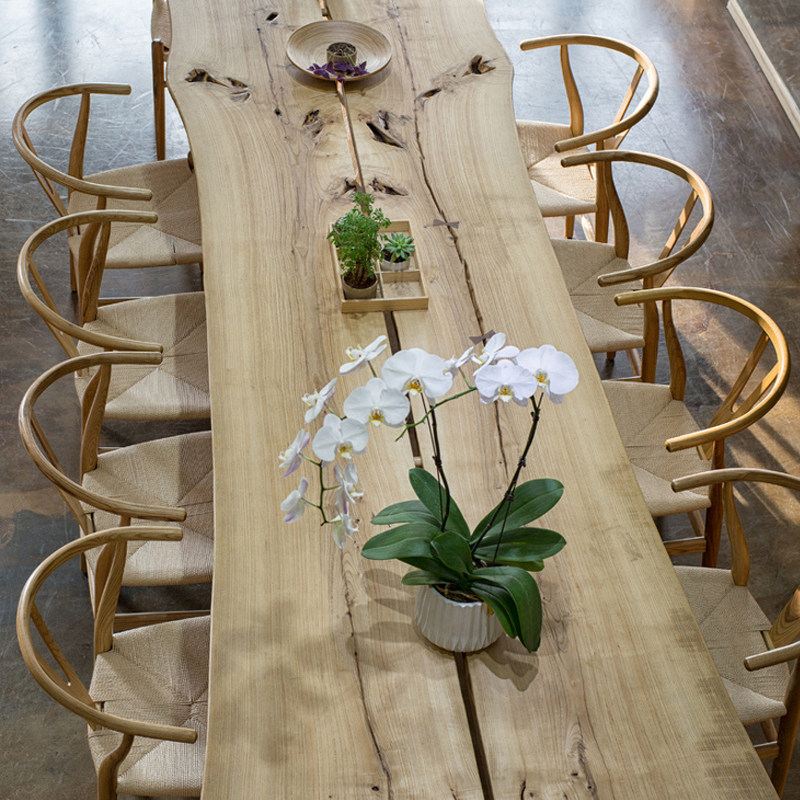 Home Solid Wood Large Plate Desk Log Plate Natural Side Irregularly Customized Large Plate Table Desk Pine Wood Table Top