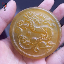 Antique Jade antique jade wall old old Jade handle high ancient jade warring States pendant pendant dragon and phoenix belt buckle