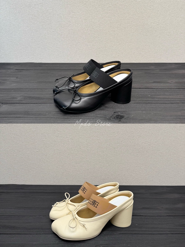 26 Spring/Summer Mm6 Maison Margiela Strappy 8cm High-Heeled Sandals Jennie Same Style Lambskin