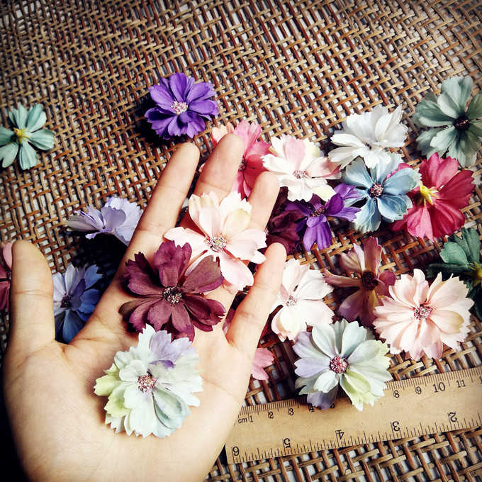 花海大世界diy手作素仿真花花朵婚庆花墙胸花装饰油画星语之花