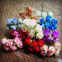 Mori diy candy box accessories stage makeup wedding simulation Flower Garland material Small Tea Bud August Rose