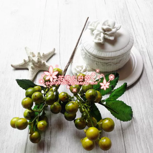 Rừng đạo cụ hình ảnh retro mũ rơm trang trí mũ DIY vật liệu mô phỏng garland blueberry quả đỏ berry bó - Phụ kiện tóc