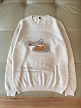 Generation 100% pure cashmere women round neck cashmere sweater embroidery single strand thin S-3XL code