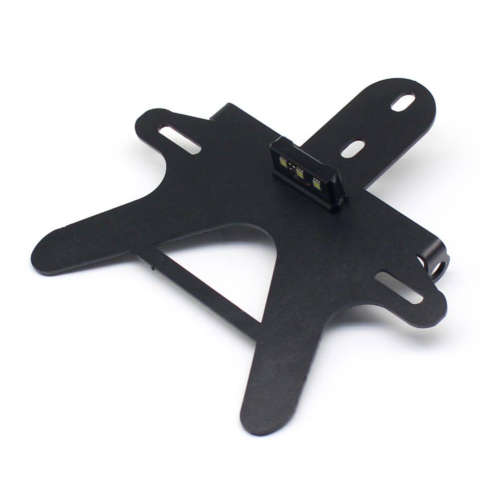 Running Da Gingira BD300 Retrofitted Short Tail Rear Fender License Plate Frame Rear Plate Rack LED Lights