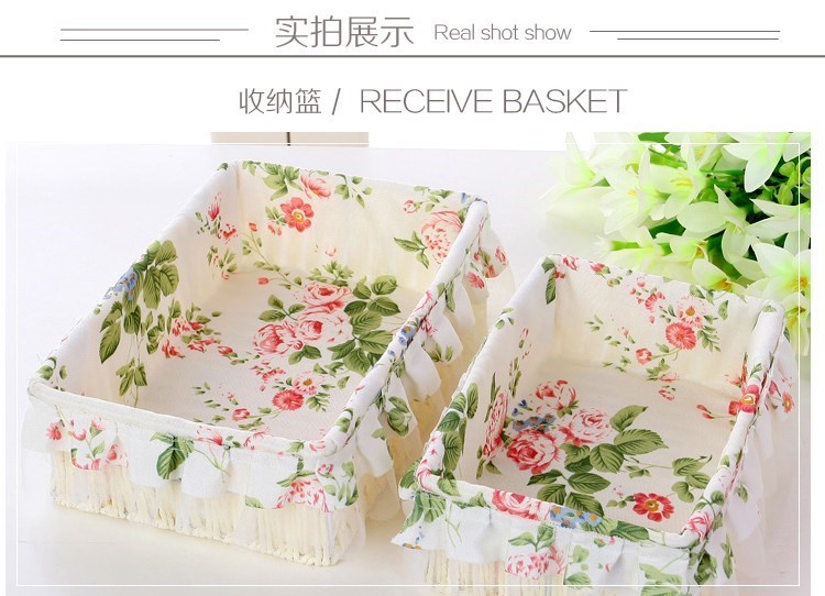 hộp nhựa nắp thiếc Cửa hàng bách hóa nhỏ Bàn cà phê điều khiển từ xa giỏ hoa mây giỏ tre di động Vườn hoa giỏ hoa trái cây nhà bếp dệt trái cây - Trang chủ kệ mỹ phẩm xoay 360 độ