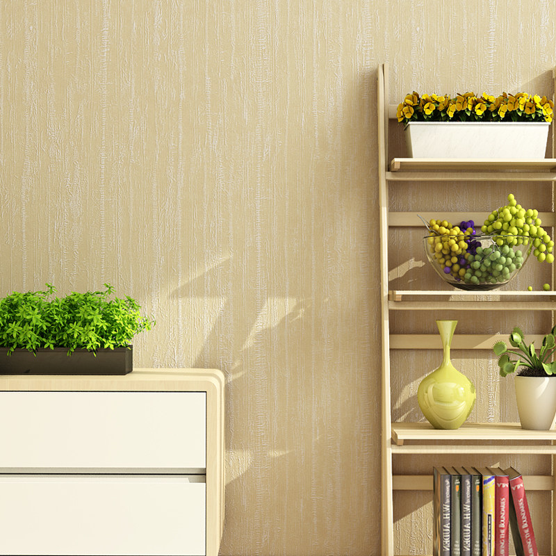 Modern simple pure color non-woven wallpaper vertical stripes upscale bedroom living room aisle hotel clothing store wallpaper