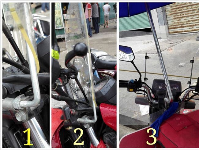 Kính chắn gió xe máy Xe máy điện xe đạp ba bánh xe tay ga trong suốt kính chắn gió mở rộng để tăng - Kính chắn gió trước xe gắn máy kính chắn gió xe vision