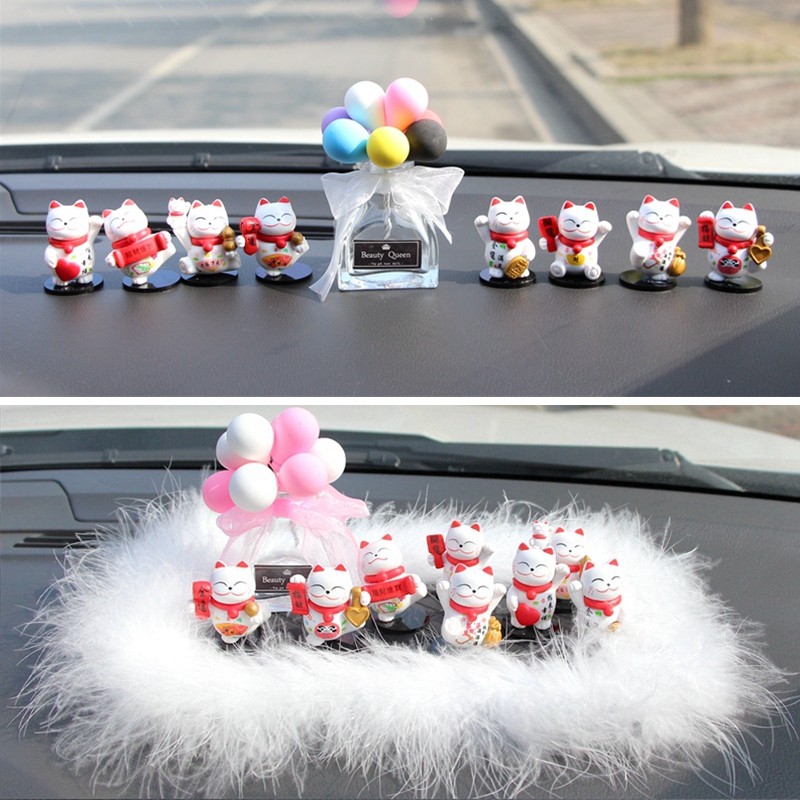 Car furniture cars cute beautiful doll console car decoration in the car to ensure safety