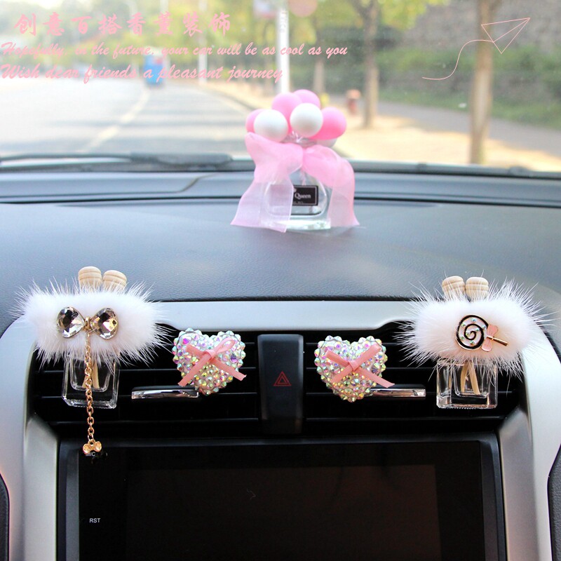 Car perfume car air conditioner outlet fragrance clip decoration car perfume empty bottle liquid aromatherapy lasting light fragrance